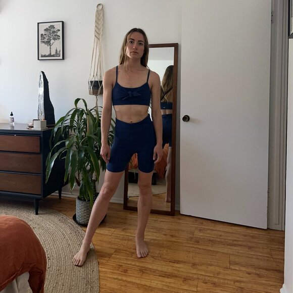 ALALA Royal Blue 2-Piece Set - Sports Bra and Shorts - Picture 1 of 2